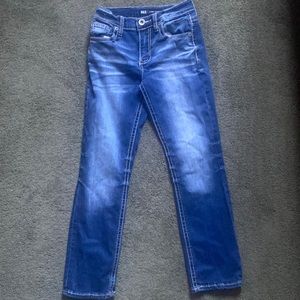 Jeans worn once bke from buckle girls size 8